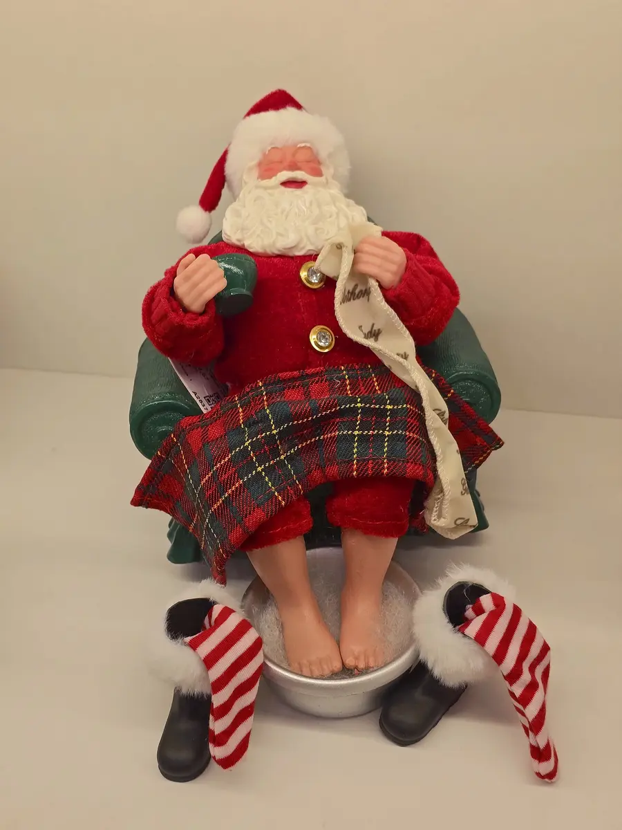 Papai Noel Colecionável Hora de Relaxar 22 cm