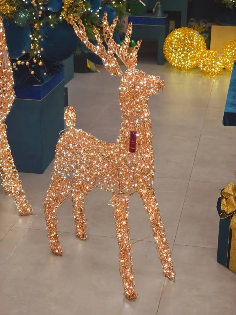 Rena em Pé 720 LEDs Warm 1 Metro