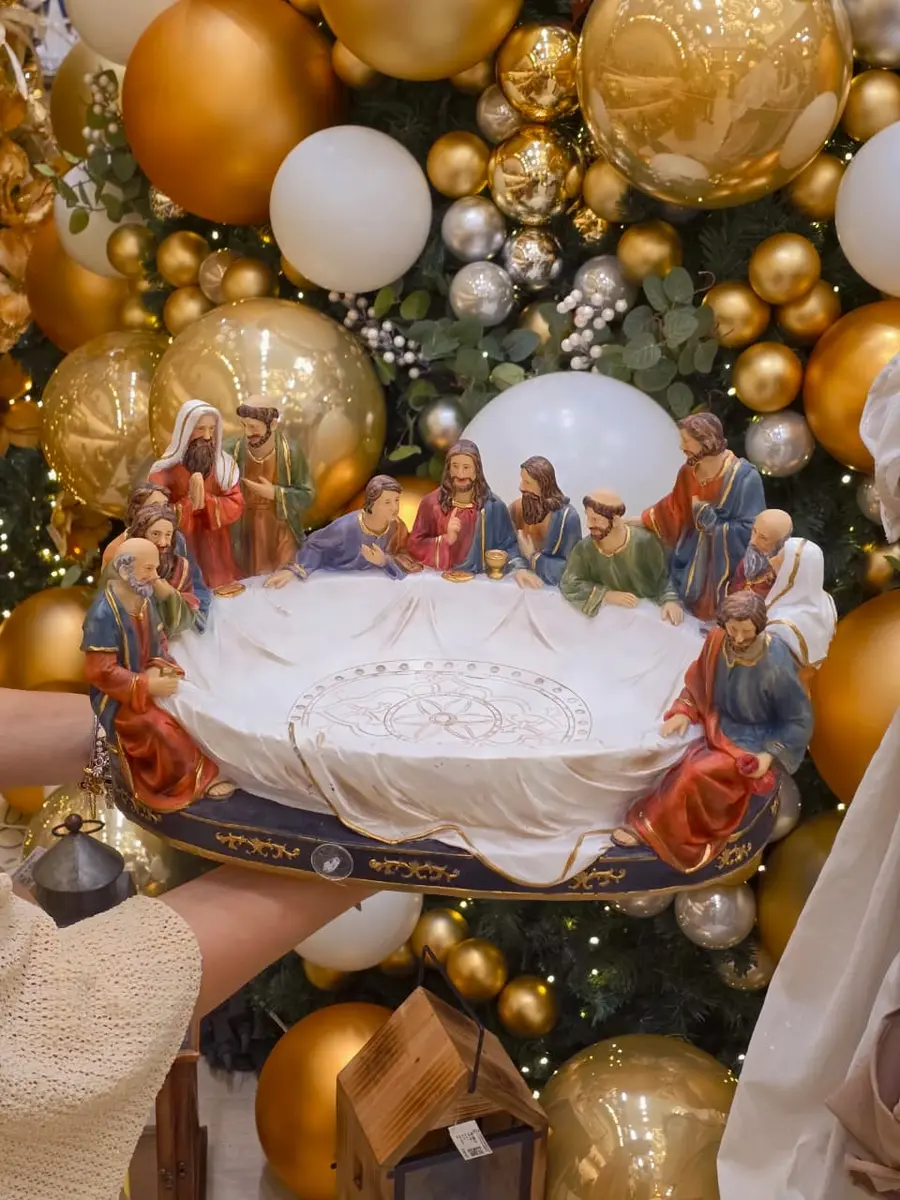 Santa Ceia em Resina 42 cm